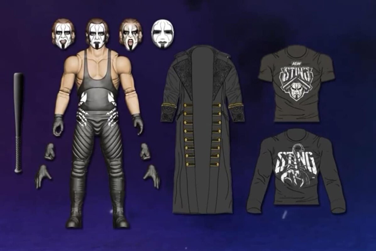 Jazwares AEW Supreme Collection Walmart Exclusive Sting Figure