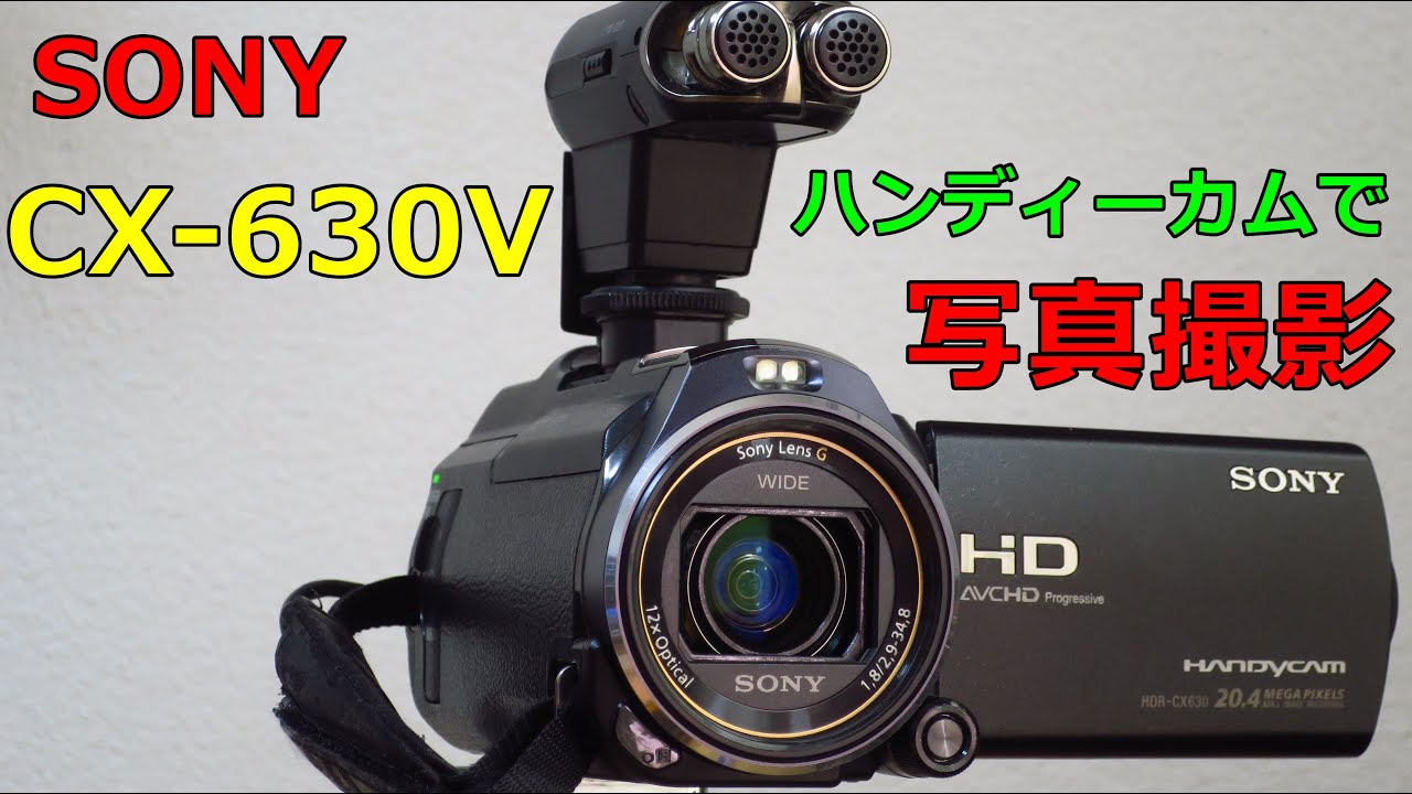 2013年のビデオカメラで写真撮影してみた【SONY】HDR-CX630V - YouTube