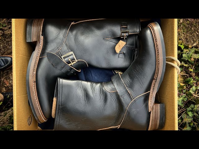 John Lofgren Wabash Engineer Boots in Black Chromexcel (FOR SALE