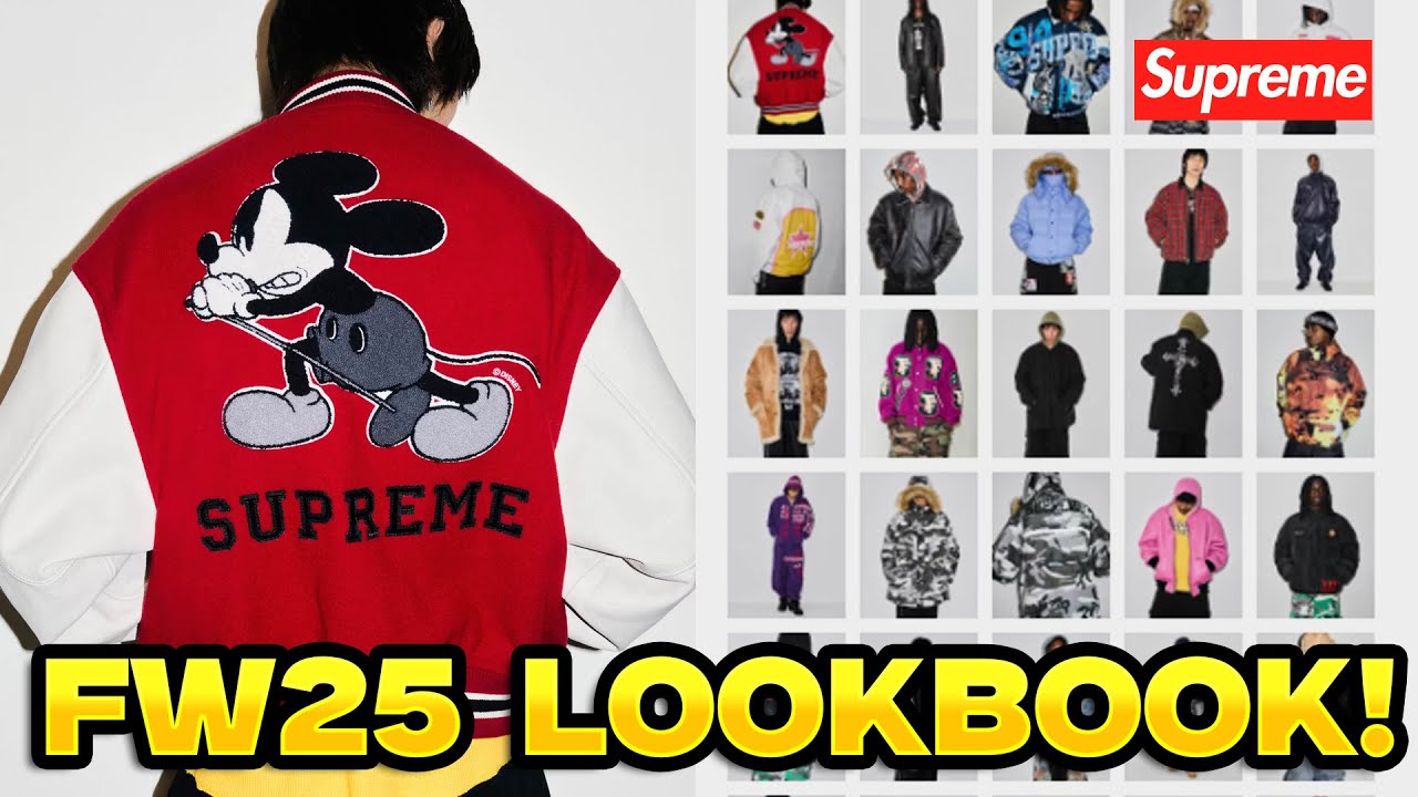 EVERYTHING IN THE SUPREME FW25 LOOKBOOK! - YouTube