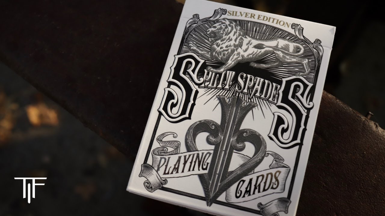 David Blaine Silver Split Spades Playing Cards - Deck Review - YouTube