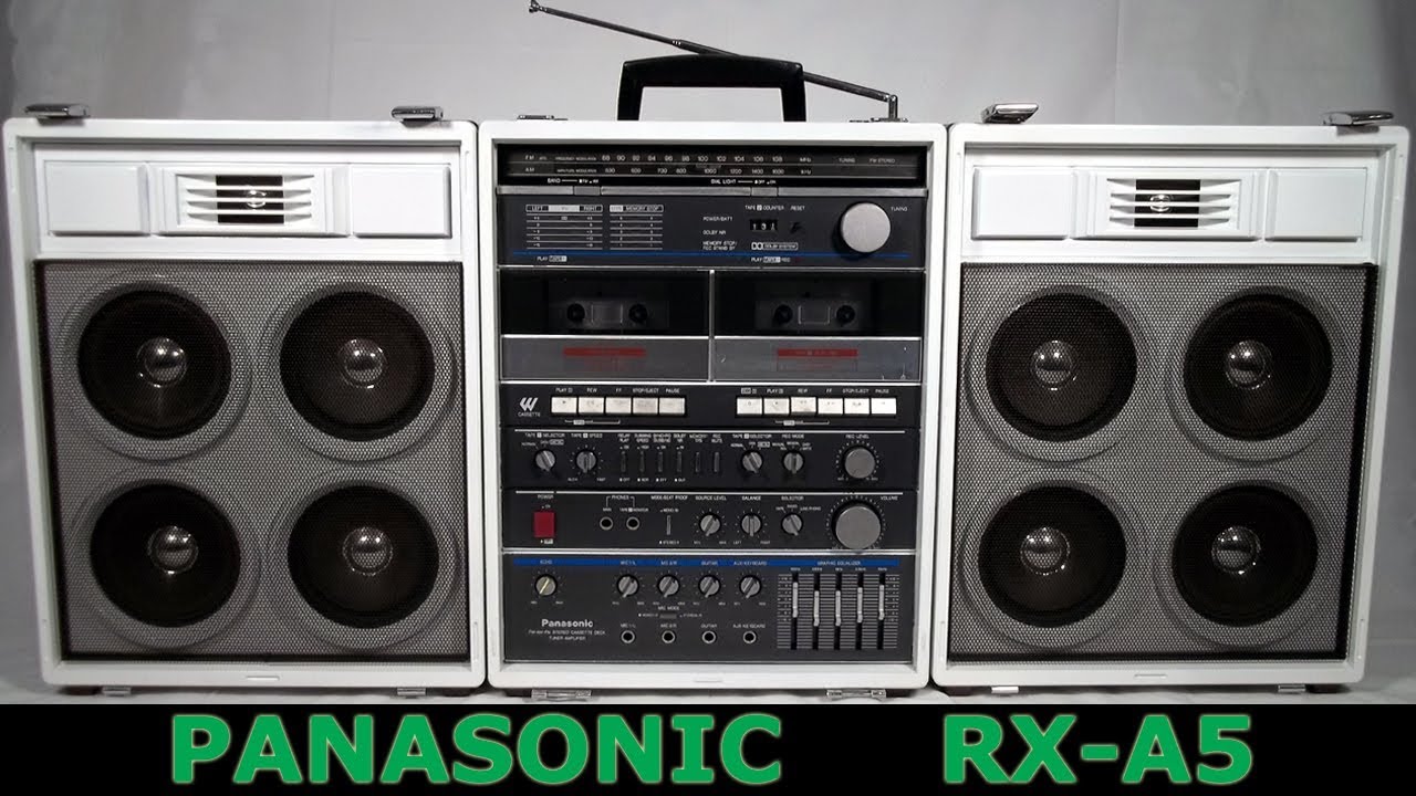 80's PANASONIC RX-A5 Boombox Sound Test - YouTube