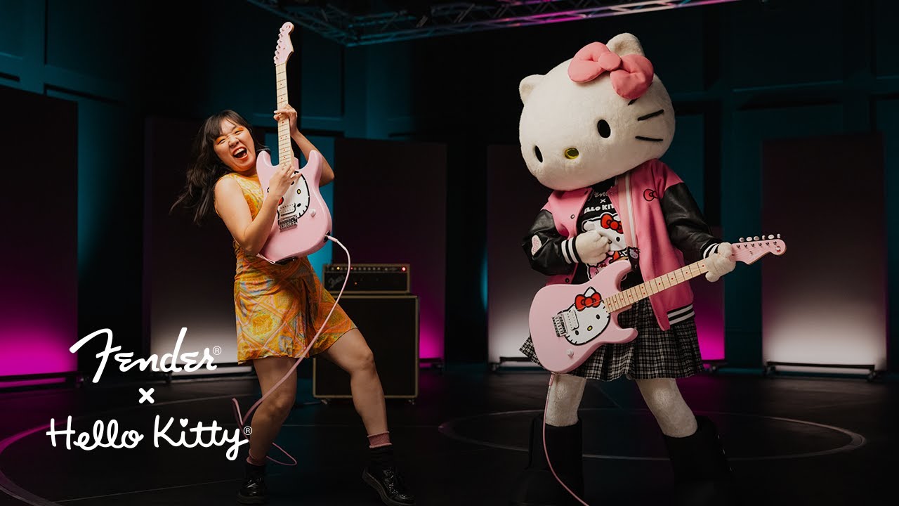 Fender® x Hello Kitty® Black Stratocaster®