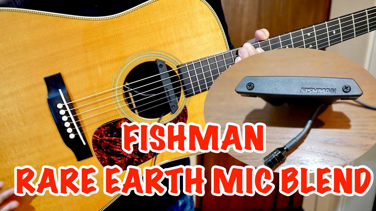 FISHMAN - Rare Earth Mic Blend Active Soundhole Pickup - YouTube