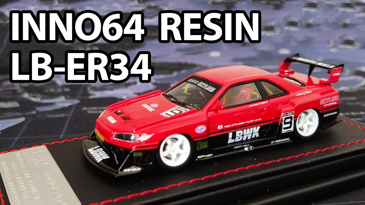 Inno64 Nissan LB-ER34 Super Silhouette Skyline 1/64 Scale Resin