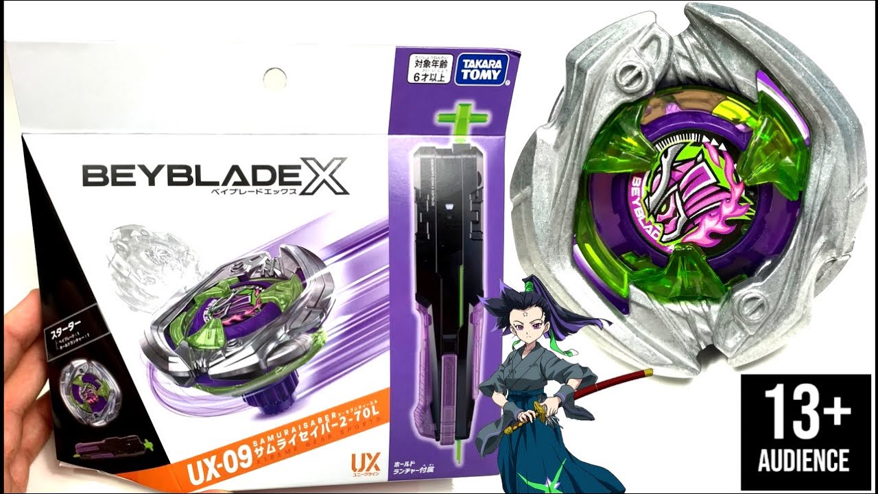 Beyblade X] UX-09 Saber Samurai 2-70L Unboxing /Review