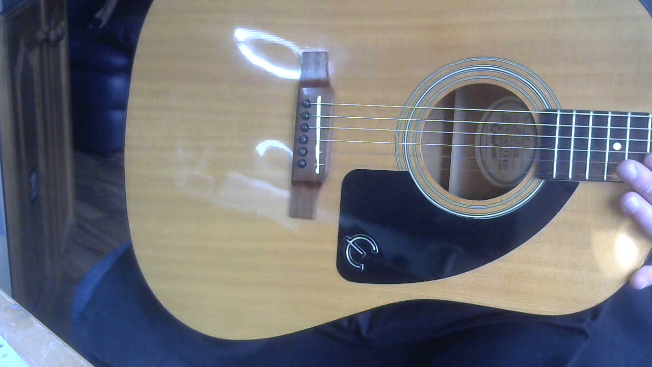 Epiphone AJ 10 sitka spruce top - YouTube