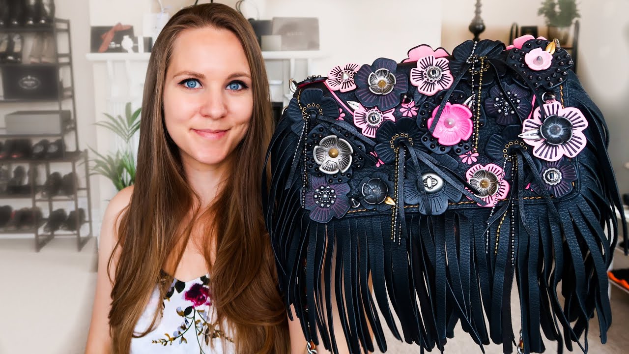 Coach Dinky Wild Tea Rose Fringe | BAG REVIEW | Modshots | 1941