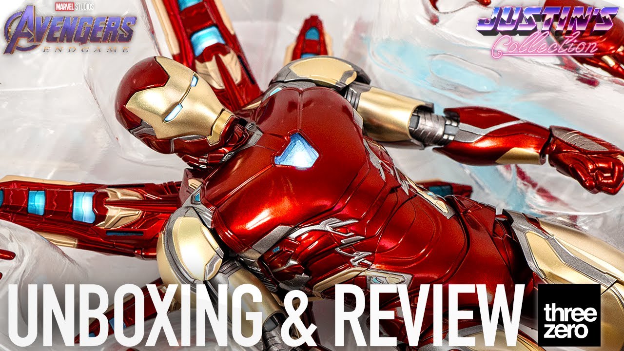 Iron Man Mark 85 Avengers Endgame Threezero DLX Unboxing & Review