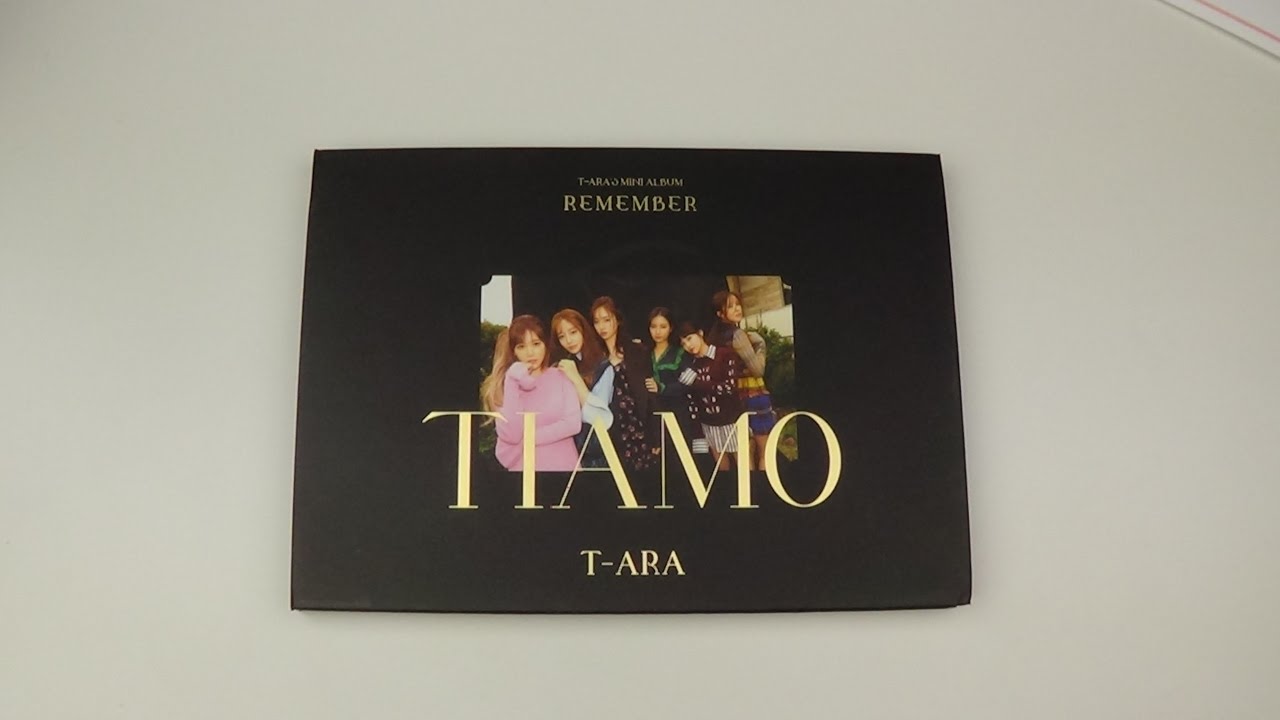 Unboxing T-ARA 티아라 12th Korean Mini Album Remember - YouTube