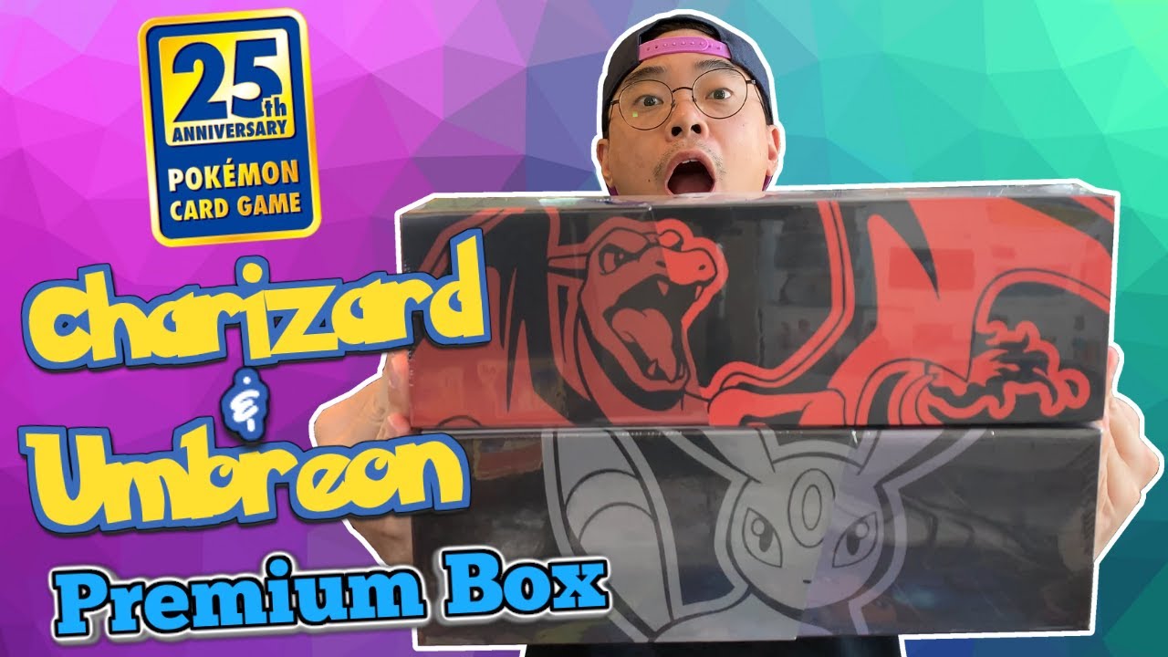 UNBOXING** Pokemon 25th Anniversary Charizard & Umbreon Premium