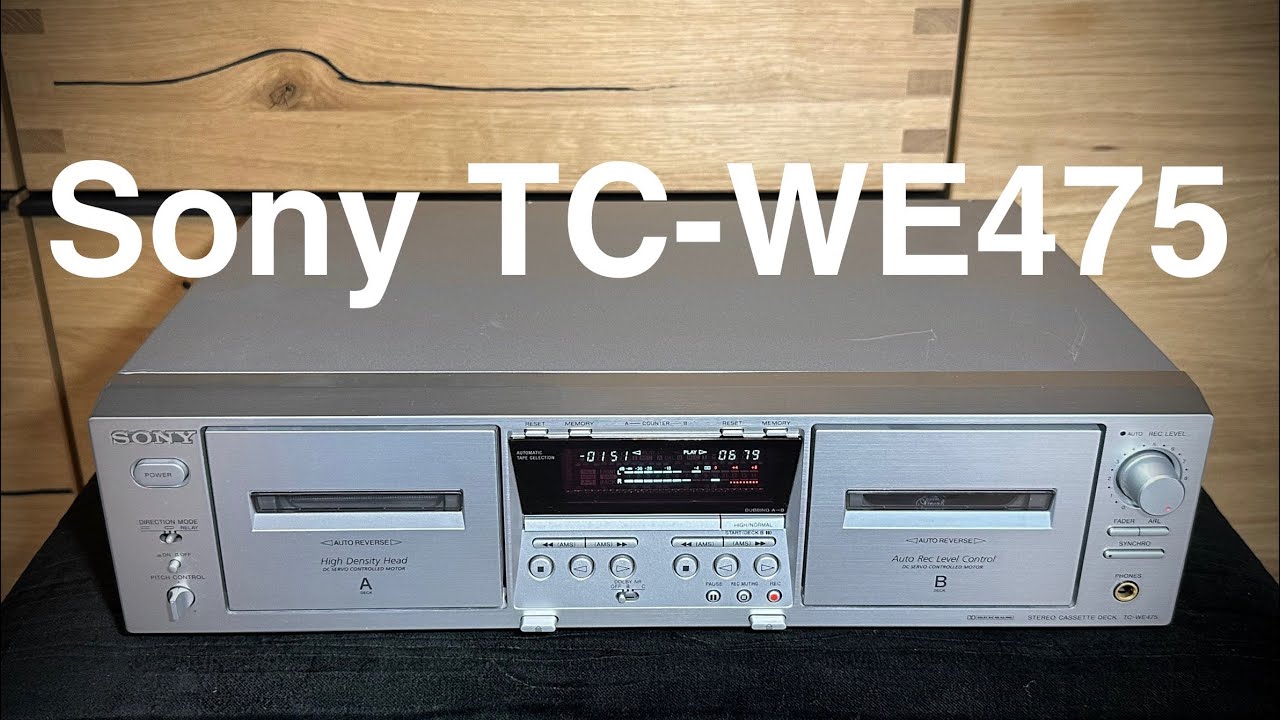 Sony TC-WE475 Dual Cassette Deck Demo - YouTube