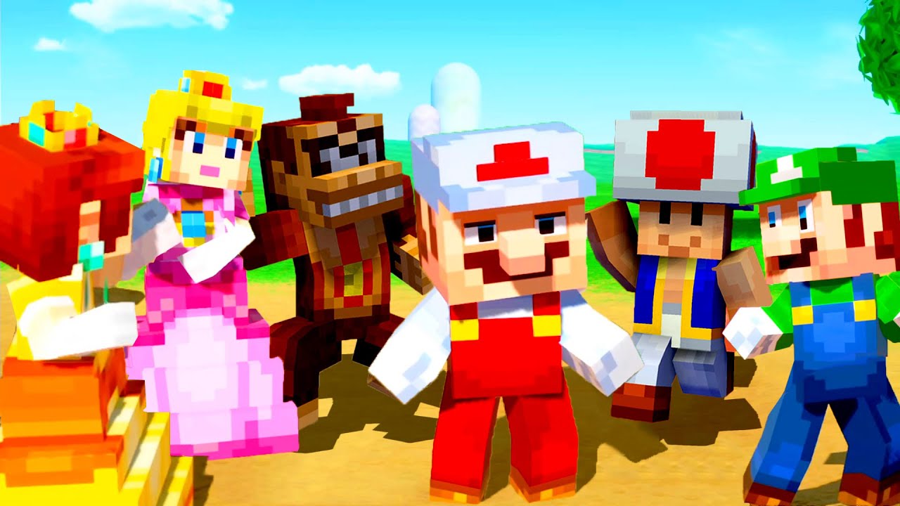 スーパーマリオパーティ】マインクラフトキャラクター登場 全ミニ