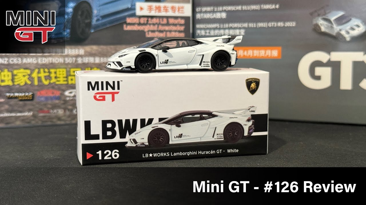 Mini GT - LB WORKS Lamborghini Huracan GT White #126 MGT00126