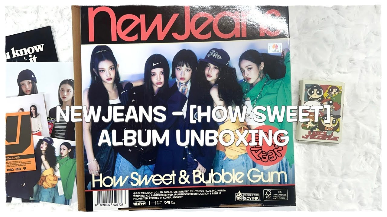 UNBOXING + GIVEAWAY] NewJeans - [How Sweet] ALBUM UNBOXING - YouTube