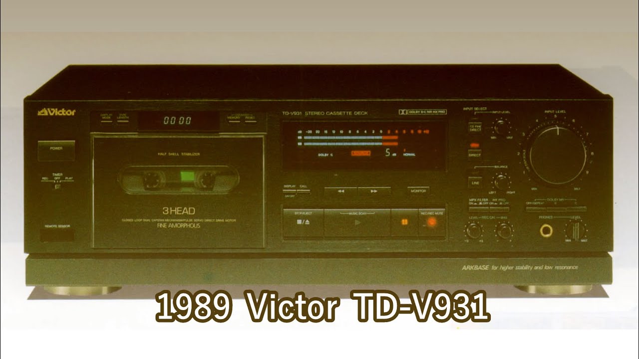 VICTOR TD-V931 激レアVictor TD-V931ステレオカセットデッキ リモコン
