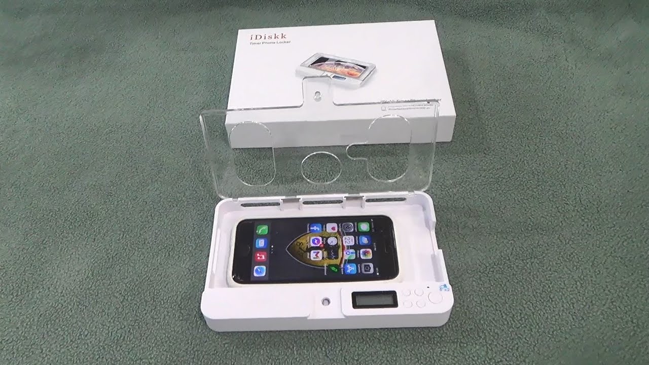 IDISKK PHONE JAIL LOCK BOX WITH TIMER IPHONE LOCKER IPHONE TIMER