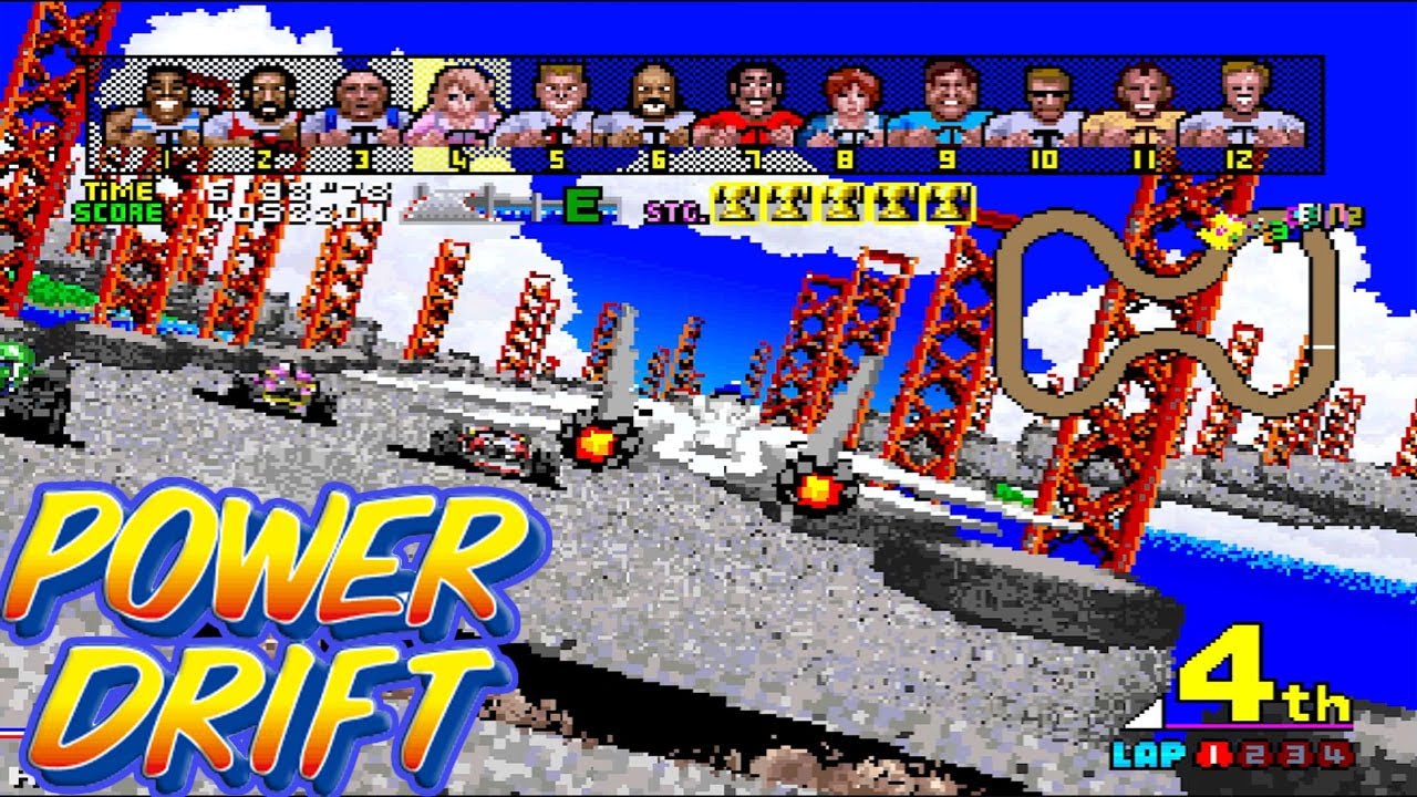 Arcade パワードリフト / Power Drift - Full Game - YouTube