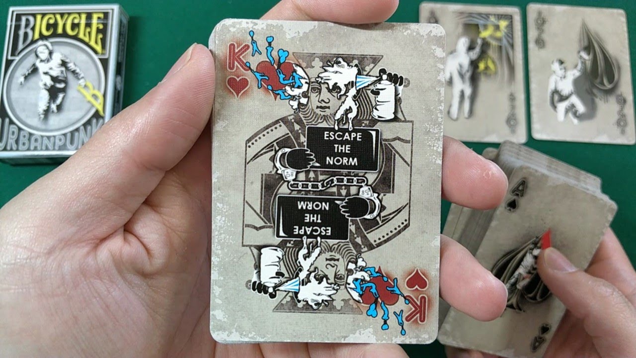 Deck Unboxing - Bicycle Urban Punk playing cards - YouTube