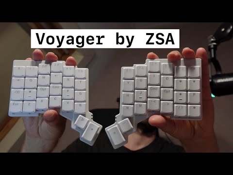 ZSA voyager REVIEW - lightweight and very easy to configure - YouTube