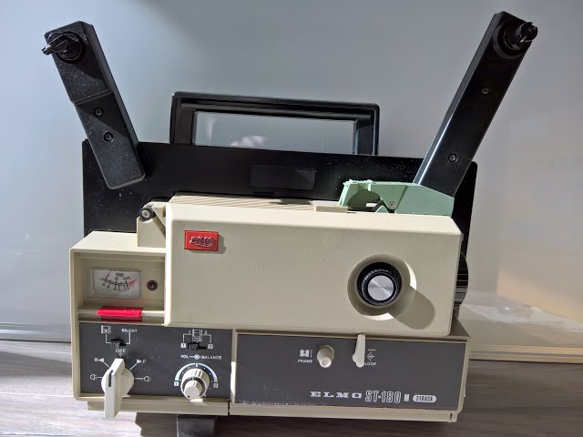 Elmo ST 180 M 2-Track Super 8mm Sound Projector - Loading