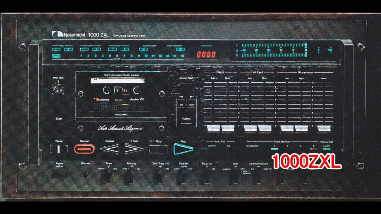 オーディオ ナカミチ 1000ZXL カセットデッキご紹介 - YouTube