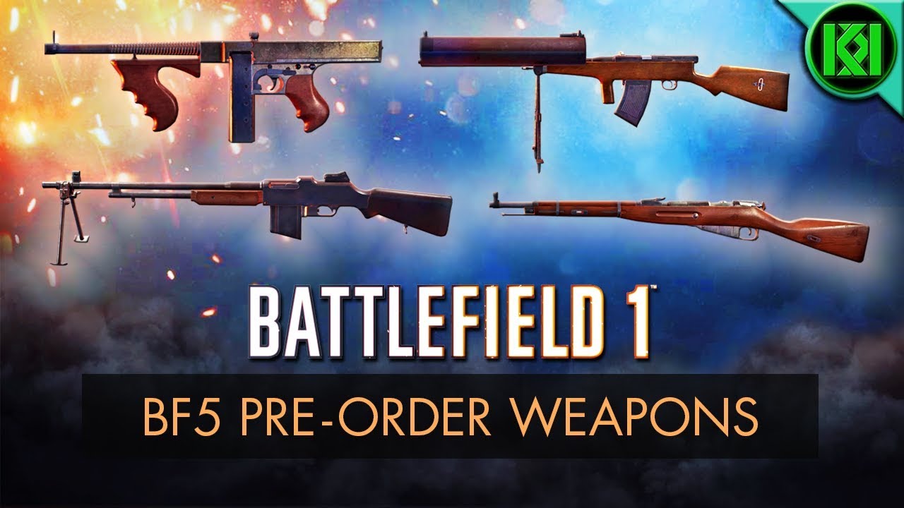 Battlefield 1: BF5 PRE-ORDER GUNS REVIEW (Weapon Guide) | BF1 New