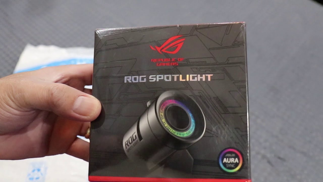 ASUS ROG Spotlight Logo Projector - YouTube