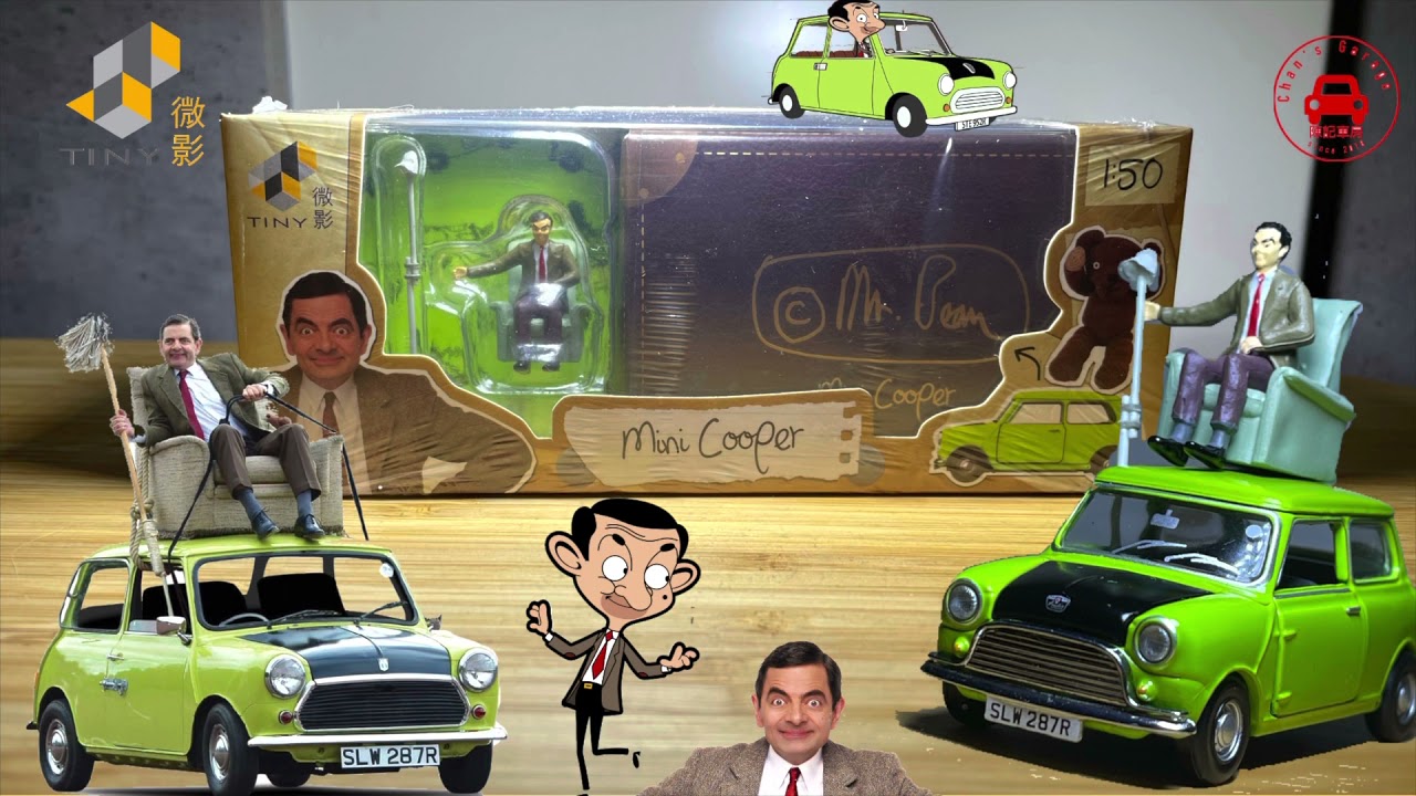 1/50 Tiny 微影Mr. Bean Mini Cooper Toy Car - YouTube