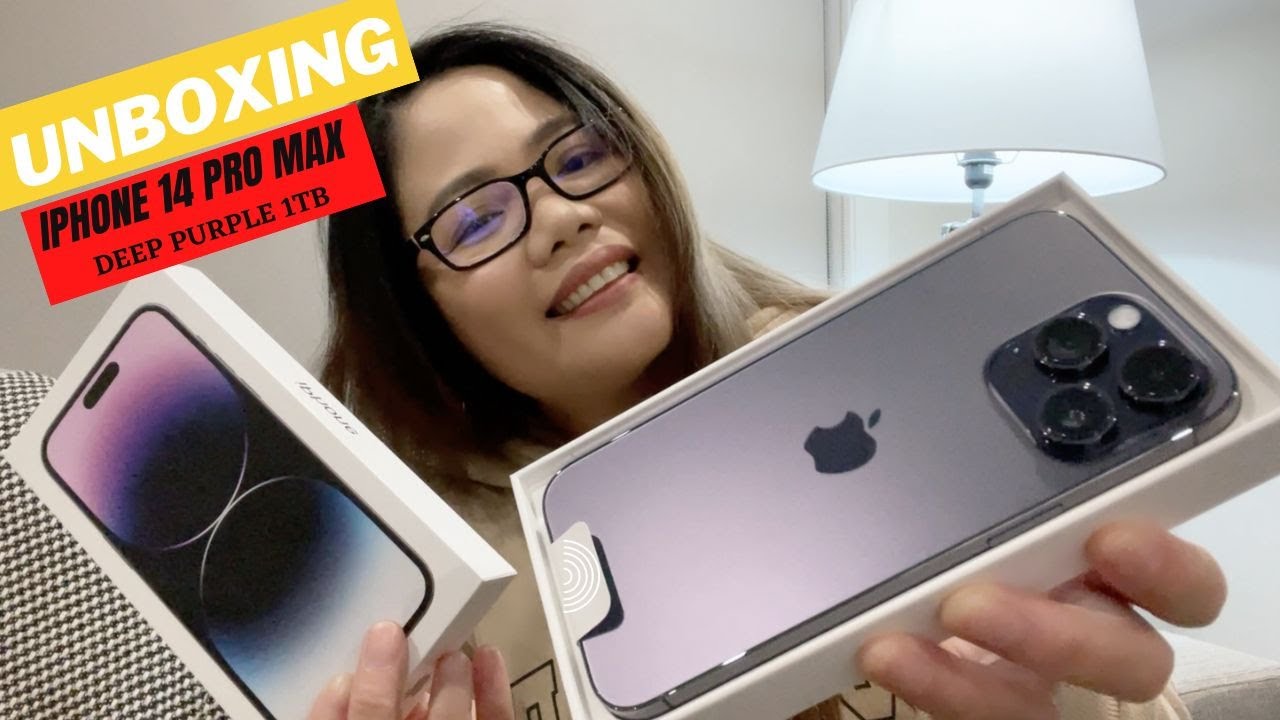 UNBOXING IPHONE 14 PRO MAX DEEP PURPLE 1 TB - YouTube