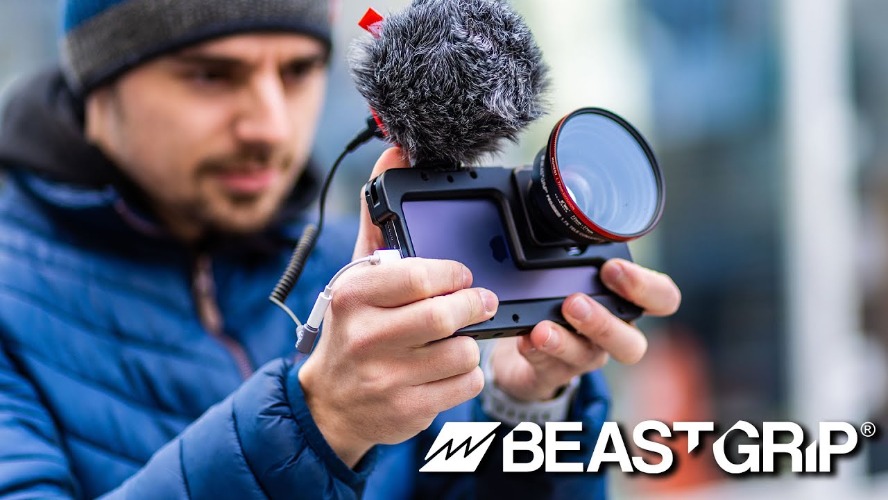 What a Beast! Beastgrip iPhone 14 Pro Cage + 1.7X Tele Lens - YouTube