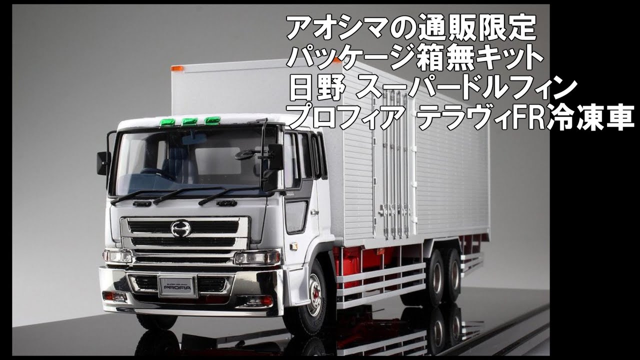 アオシマの通販限定パッケージ箱無キット 日野 スーパードルフィン