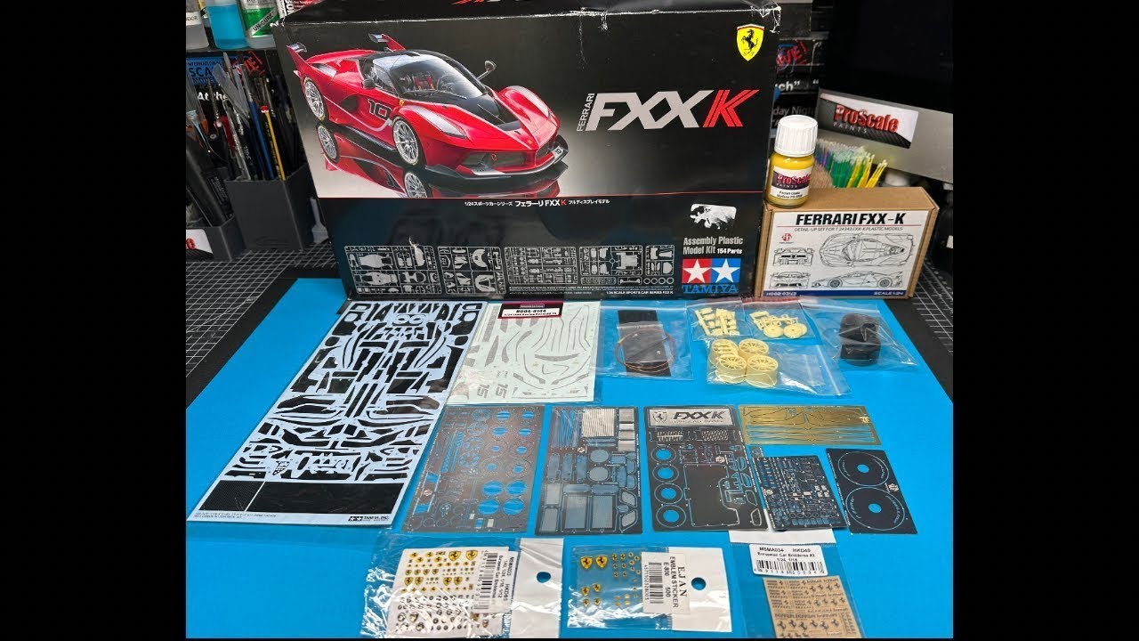 Part 1 - Tamiya 1/24 Ferrari FXXK - YouTube