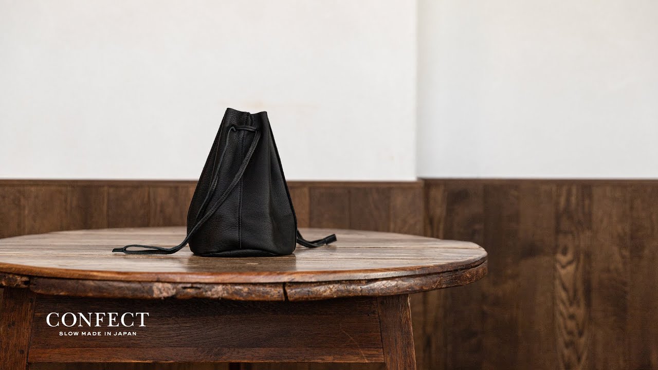 贈り物を考える】後編バレンシアレザー巾着バッグ - YouTube