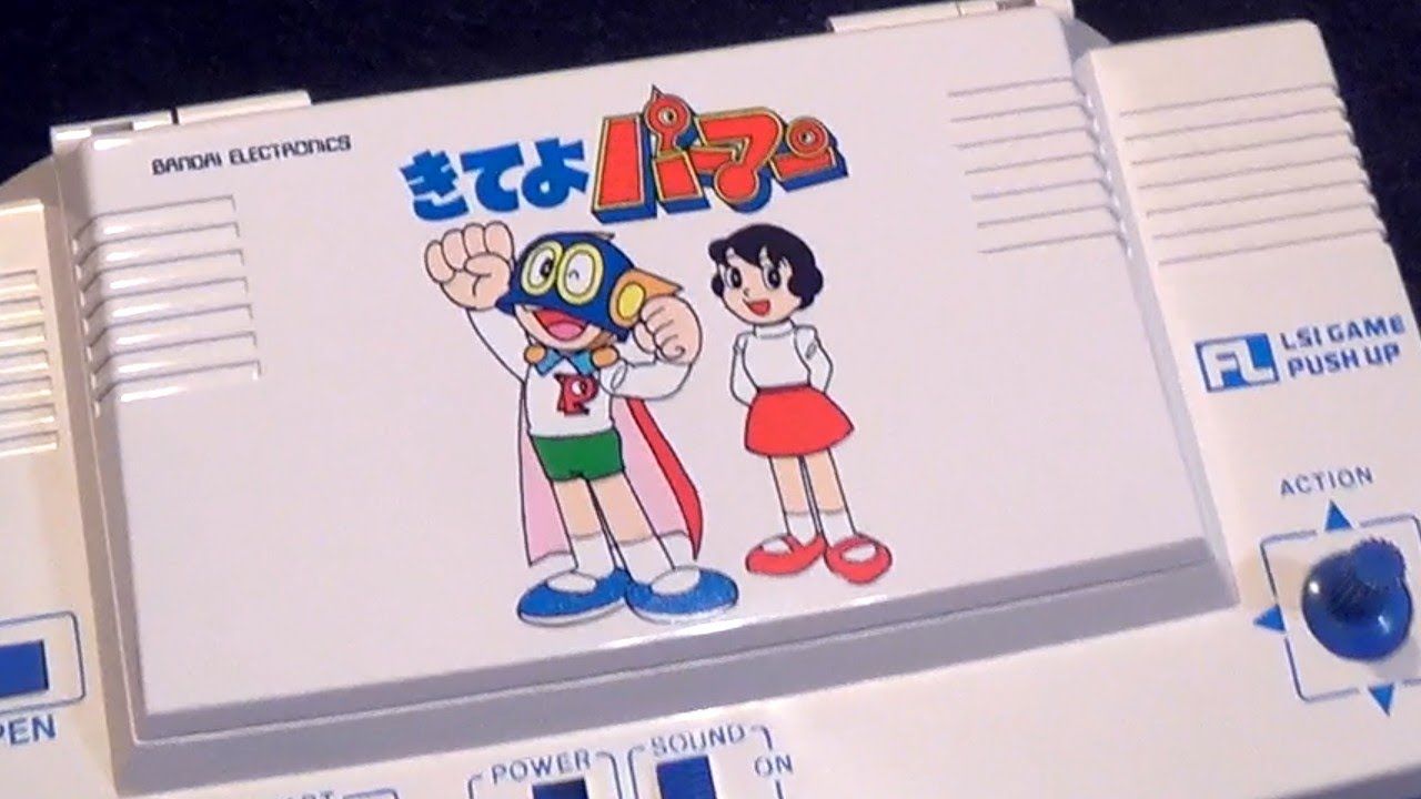 レトロ FLゲーム】きてよパーマン バンダイ ワンタッチ プッシュ