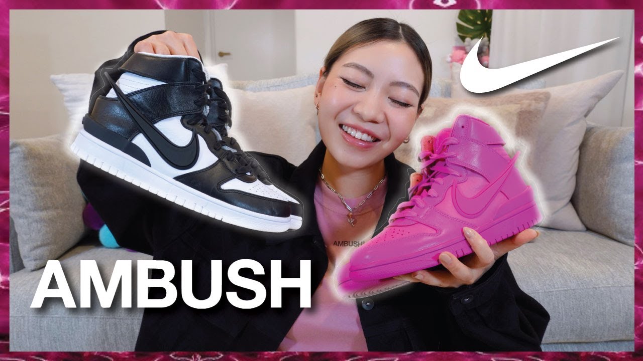 AMBUSH X NIKE Dunk High Cosmic Fuchsia | Review + On Feet - YouTube