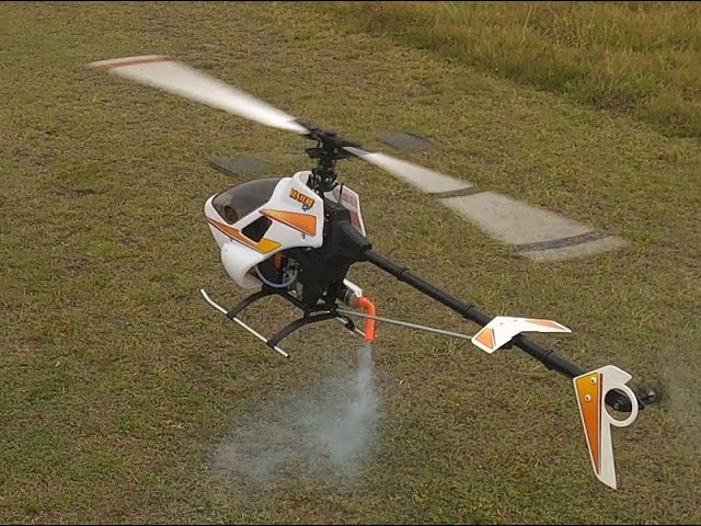Thunder Tiger Raptor 90 G4 Nitro R/C Helicopter 3D flight training