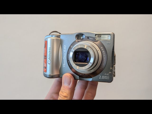 Canon Powershot A40 from 2001 - YouTube