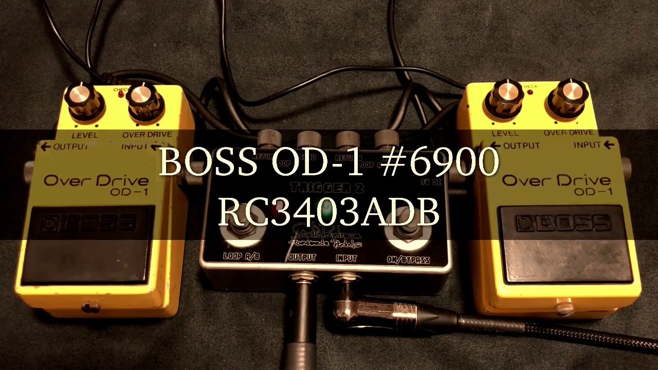 BOSS OD-1」クアッドオペアンプモデル2機種を弾き比べ！NEC μPC4741C