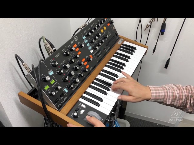 Relay Play Behringer Synthesizers, the first touch on POLY D - YouTube