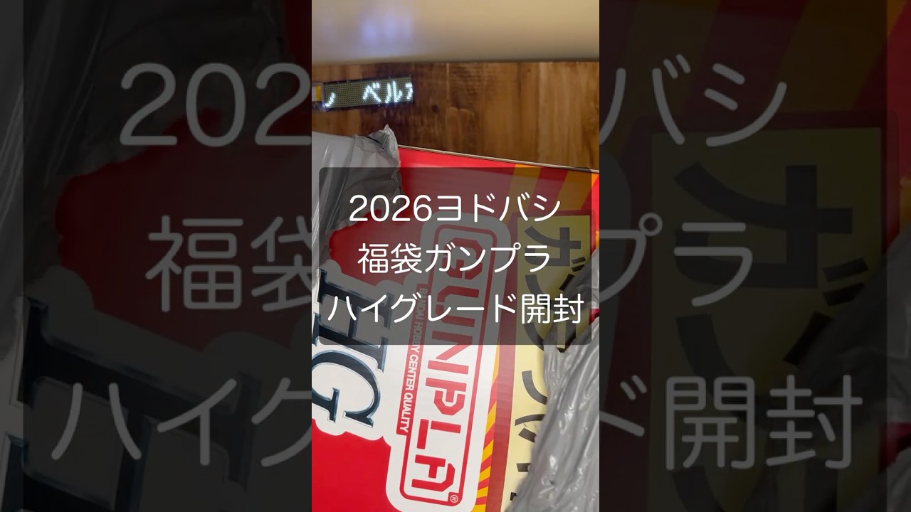 ヨドバシ福袋2026 ガンプラの夢 HG ハイグレード 開封しました