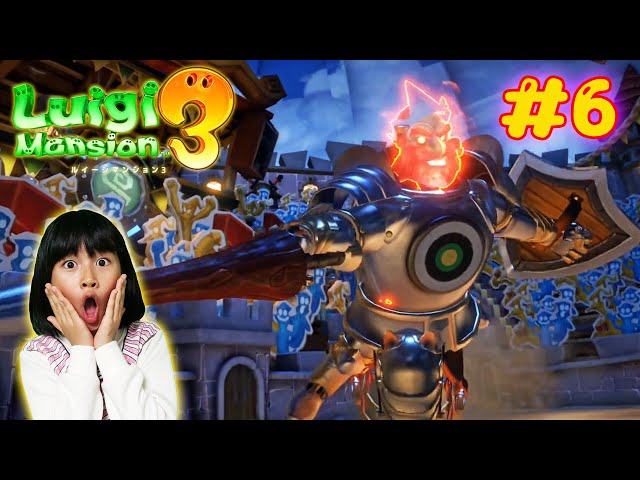 ルイージマンション3☆＃6王様と闘技場での決闘！倒し方が分からない