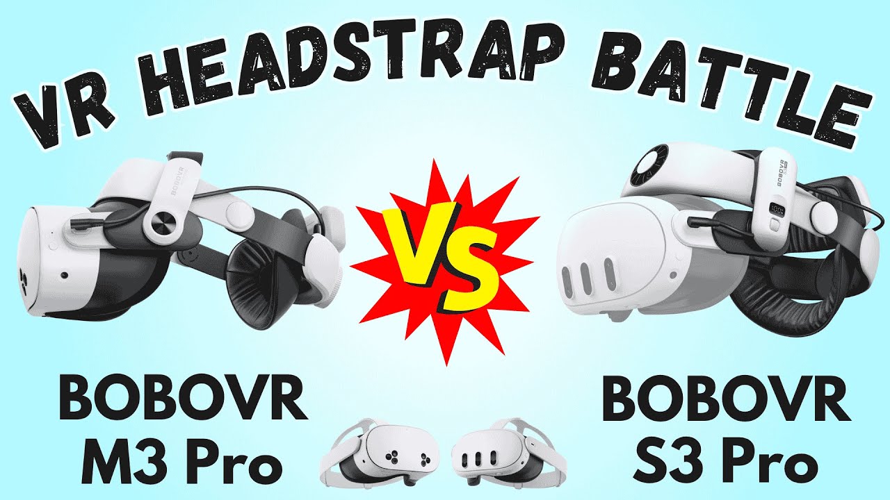BOBOVR S3 Pro VS M3 Pro - Head Strap Comparison for Meta Quest 3