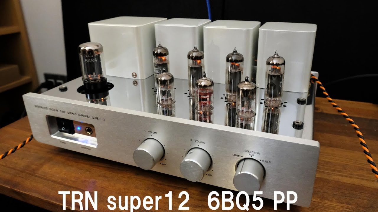 TRN super12 真空管アンプ 6BQ5(EL84)PP フルレンジスピーカー FF125K