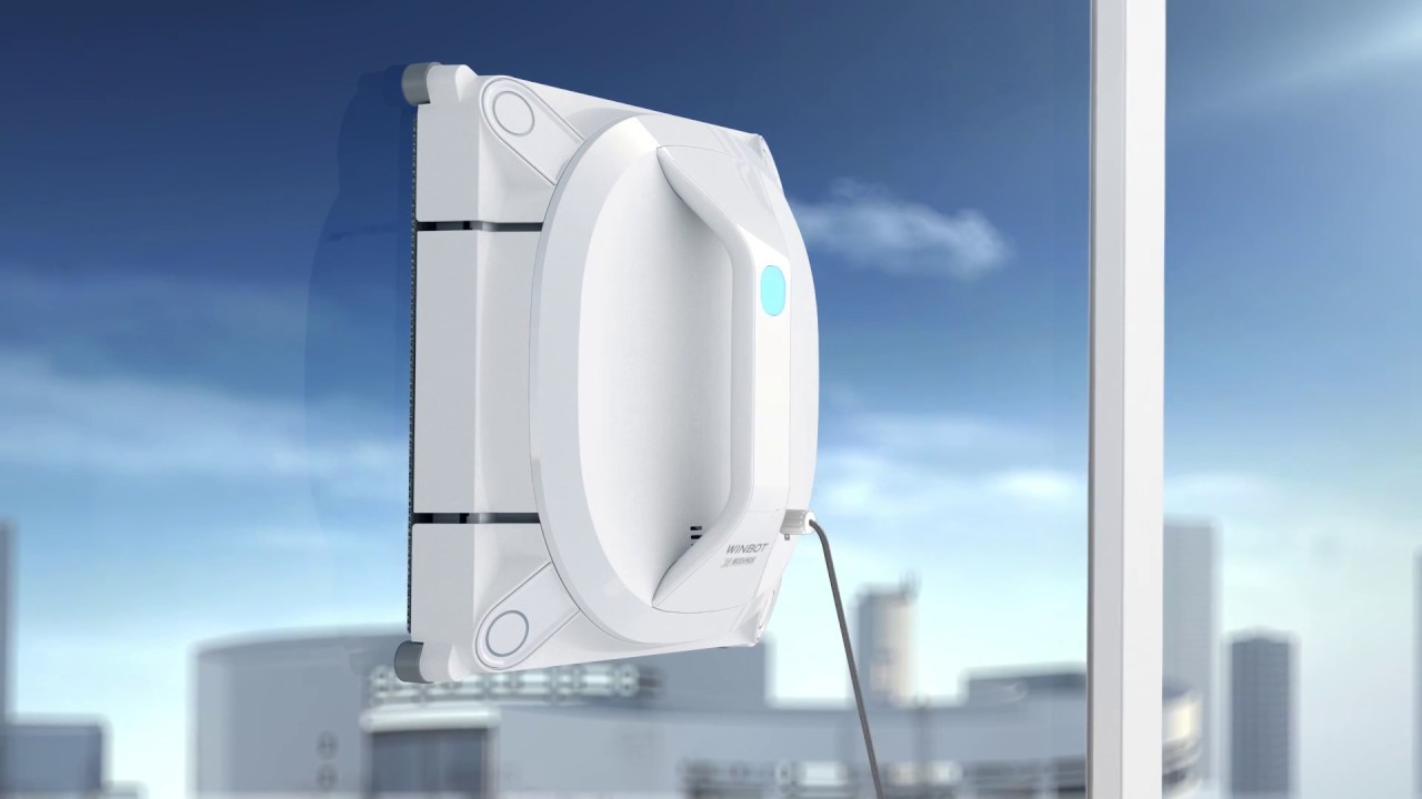 窓用ロボット掃除機 WINBOT X 充電式コードレスタイプ - YouTube