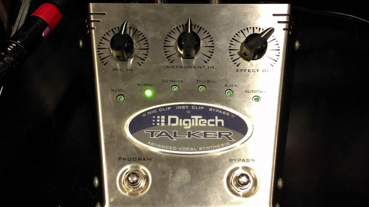 Digitech Talker アドバンスドボーカルシンセシストークボックス - YouTube