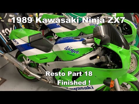 1989 Kawasaki ZX7 Ninja - YouTube