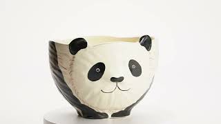 抹茶碗 親子パンダ 良二 - YouTube