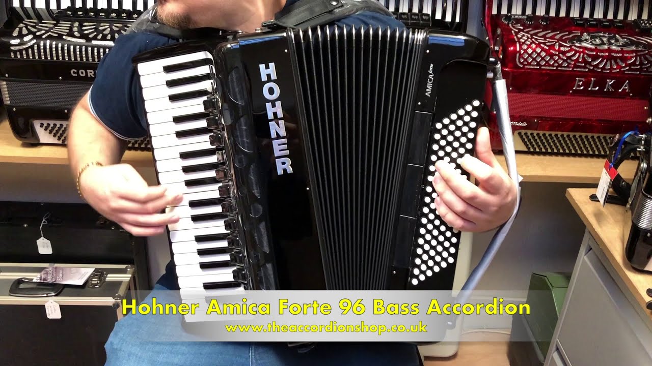 Hohner Amica Forte 96 Bass Accordion - YouTube