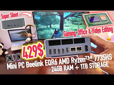 Beelink 7735HS Mini PC for Daily Tasks, Video Editing & Gaming